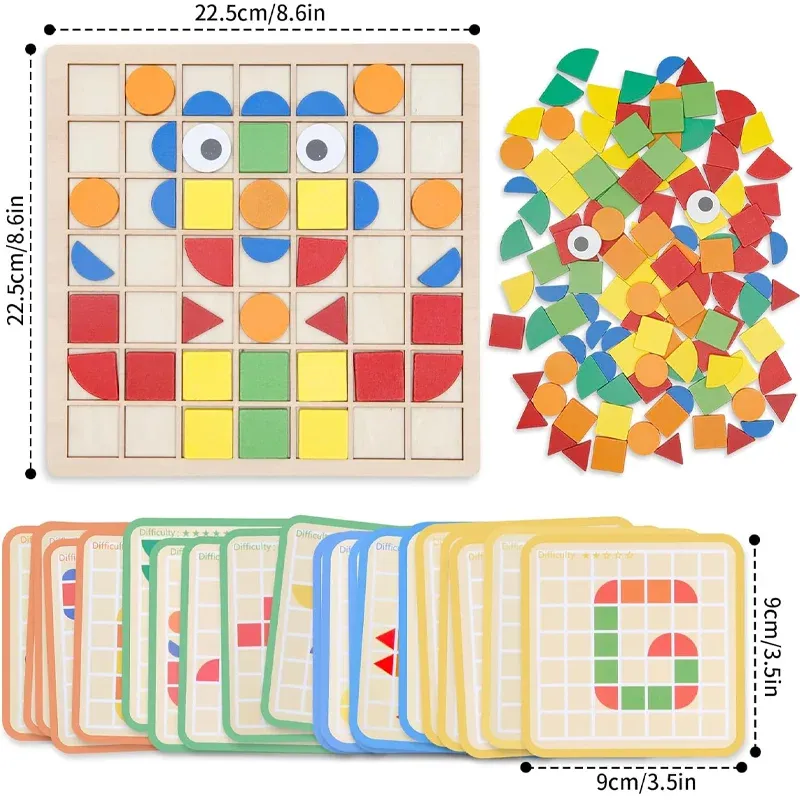 Montessori 3D Geometric Puzzle Set 5