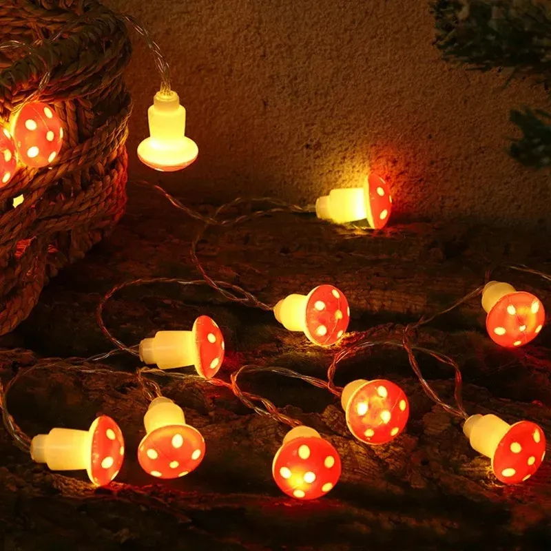 Mushroom LED Fairy String Lights 5
