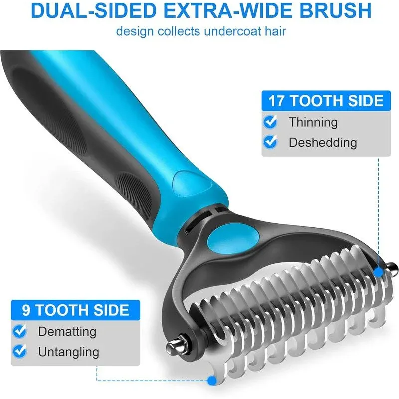 2-in-1 Pet Deshedding Brush 3