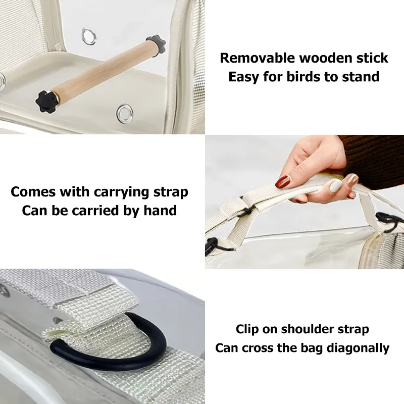 Portable Bird Travel Bag with Stand 5