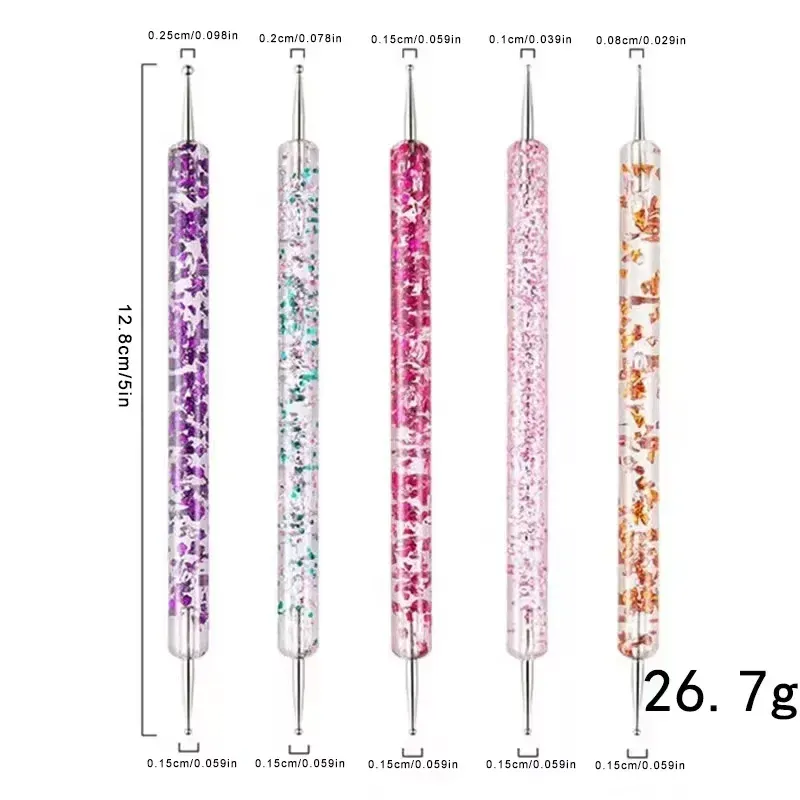 Dual-Ended Nail Art Dotting Pen Set 5