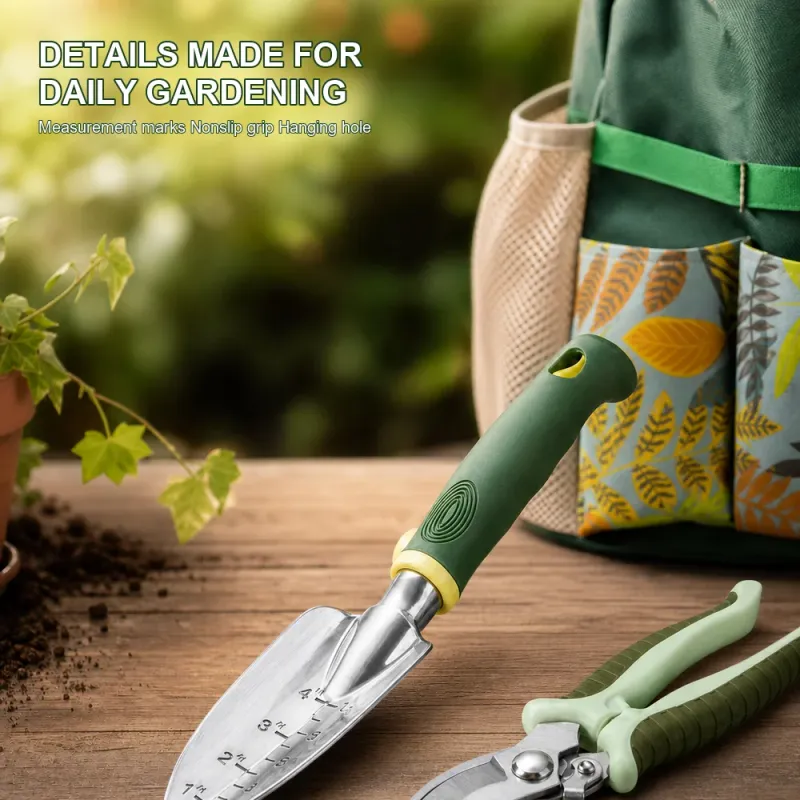 16-Piece Aluminum Garden Tool Set with Tote 8