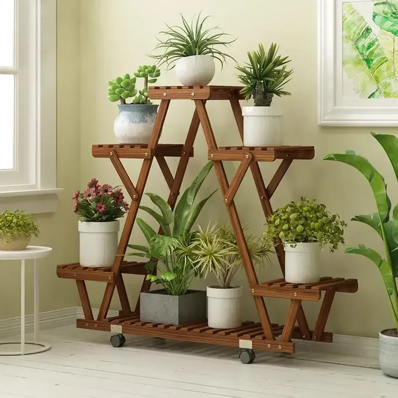 6-Tier Wood Plant Stand 2
