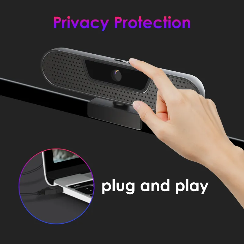 VIZOLINK 4K Webcam with Noise Cancelling 6
