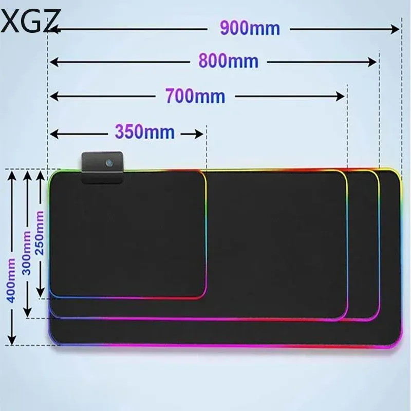 XXL RGB Gaming Mouse Pad - 12 LED Lights 6