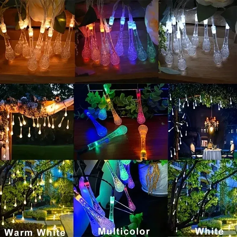Solar Raindrop Outdoor Lights 3