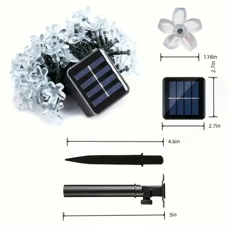 Solar Cherry Blossom Fairy Lights 6