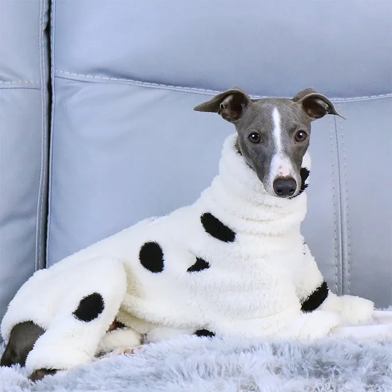 Winter Plush Dog Jumpsuit Coat 5