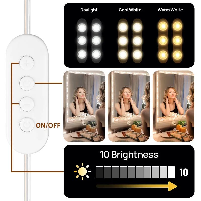 LED-лампи для туалетного освітлення для дзеркала для макіяжу 3