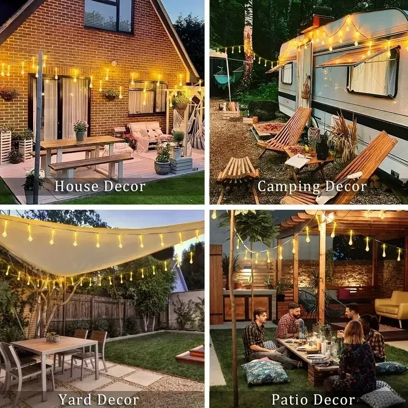 Solar Raindrop Outdoor Lights 6