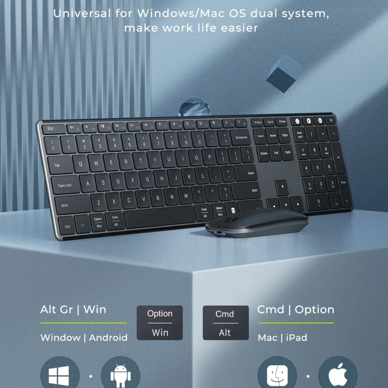Seenda Multi-Device Keyboard & Mouse Combo 3