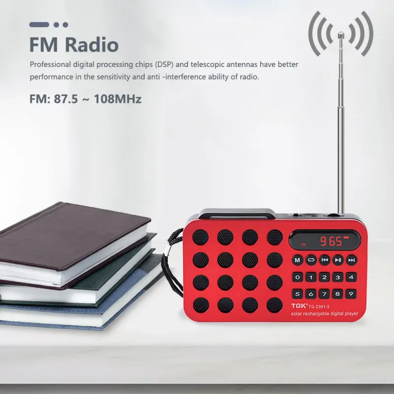 Портативная солнечная колонка Bluetooth FM-радио 3