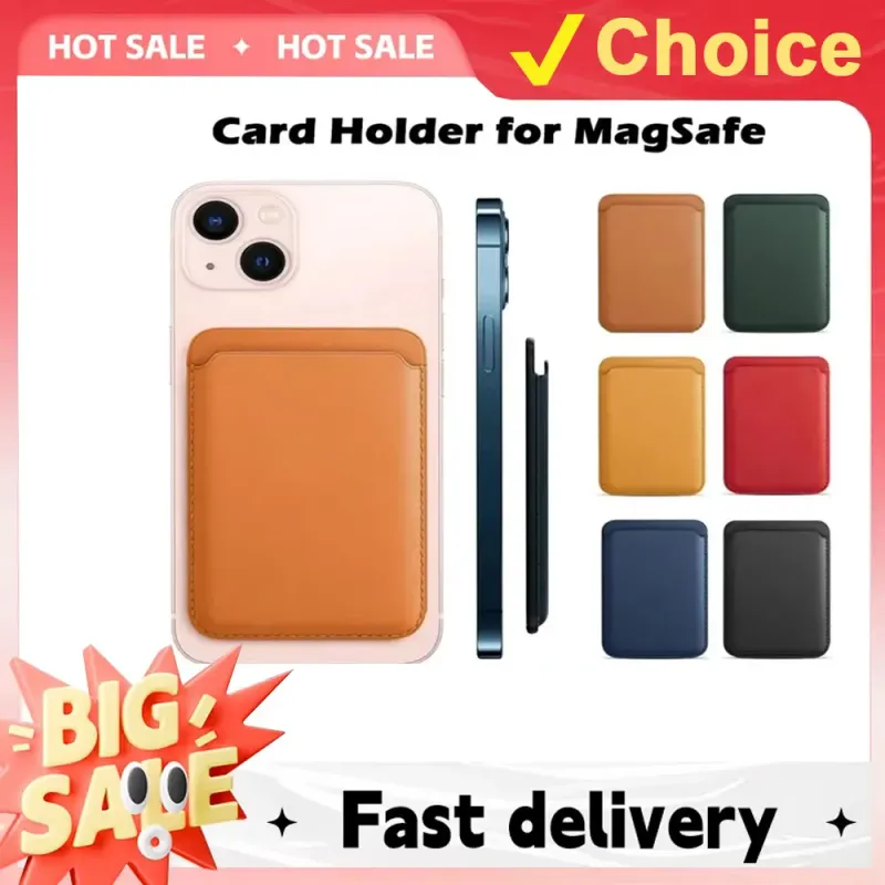 Luxury Magnetic Leather iPhone Wallet Case 6