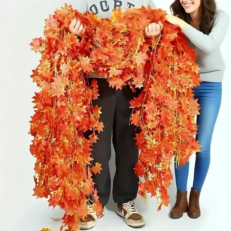 Fall Maple Leaf Garland Artificial Vine 2