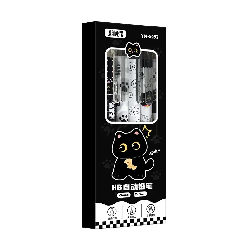 Cute Cat Mechanical Pencils 6-Pack 6