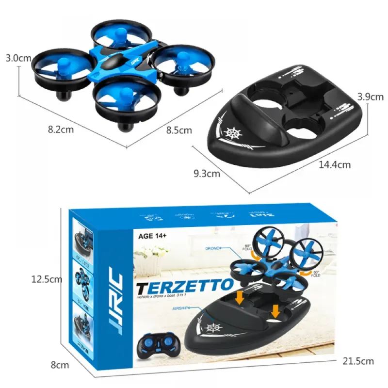 JJRC H36F 3-in-1 Waterproof Mini RC Drone Boat 6