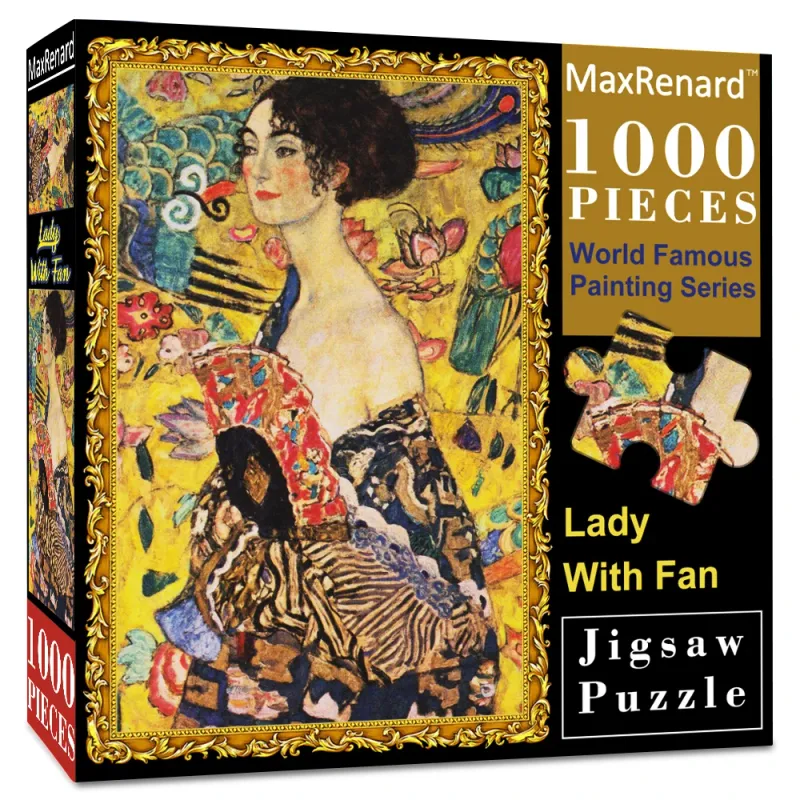 Klimt Lady With Fan 1000pc Puzzle 1