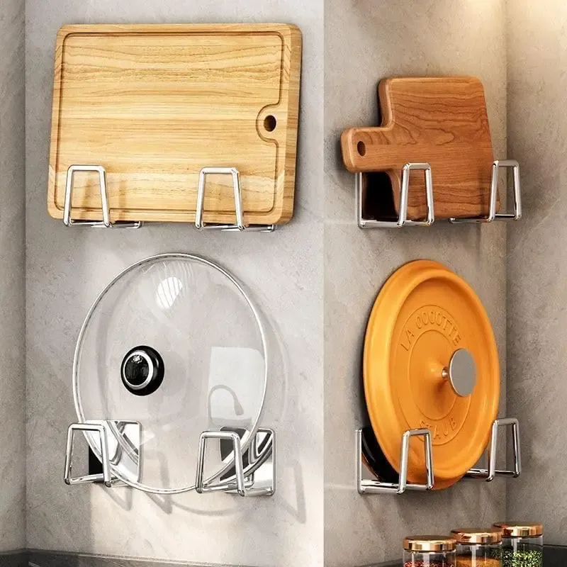 Adhesive Stainless Steel Sponge Holder Set 5