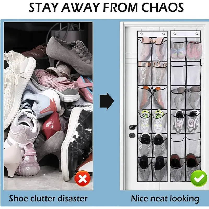 12-Pocket Mesh Shoe Organizer 1