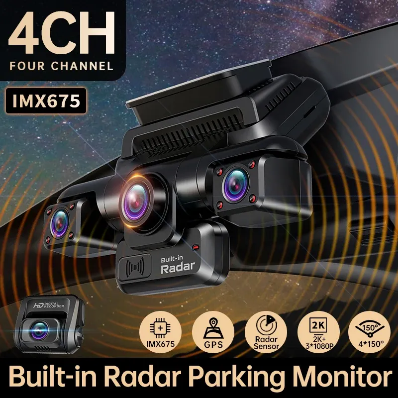 TiESFONG i7max 360° 4CH GPS Dash Cam 1