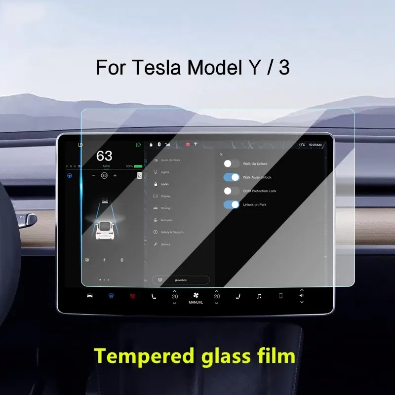 Tesla Model Y/3 Center Console Screen Protector 1