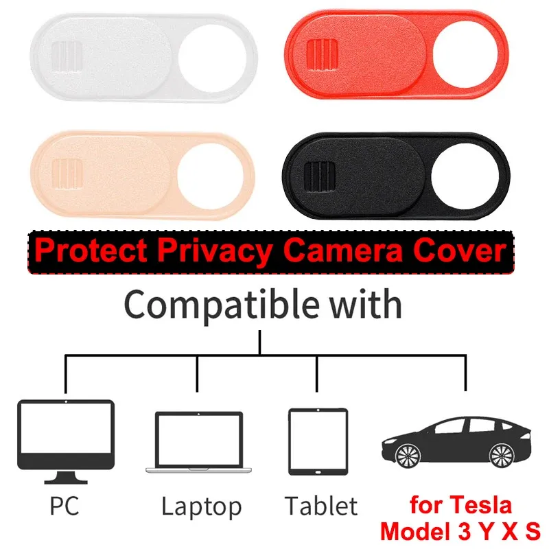 Tesla Camera Privacy Protector Cover - White 2