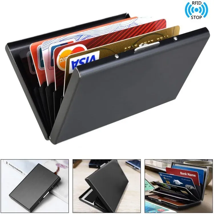 Slim Metal RFID Card Holder Wallet 1