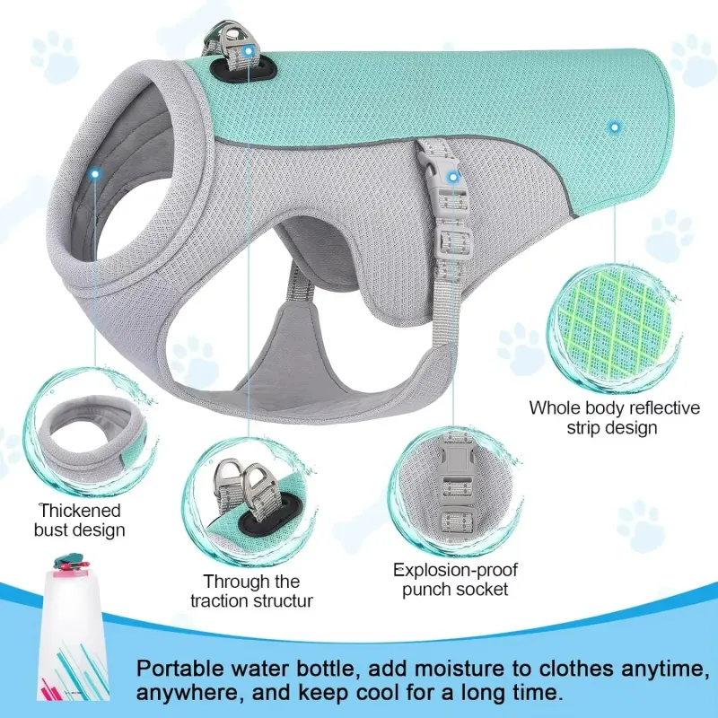 Ice Cooling Dog Vest - Summer Mesh 4
