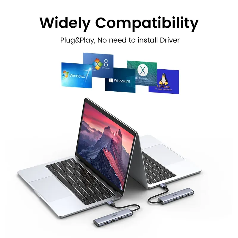 UGREEN USB C 4-Port USB 3.0 Hub 5