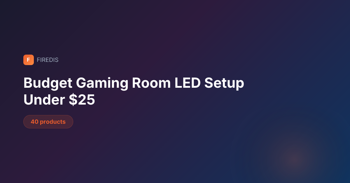 Budget Gaming Room LED Setup Under $25 | FIREDIS