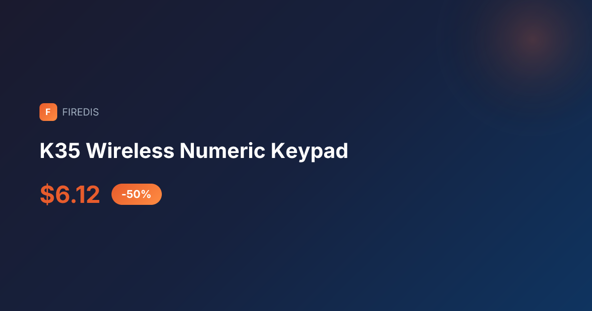 K35 Wireless Numeric Keypad | FIREDIS