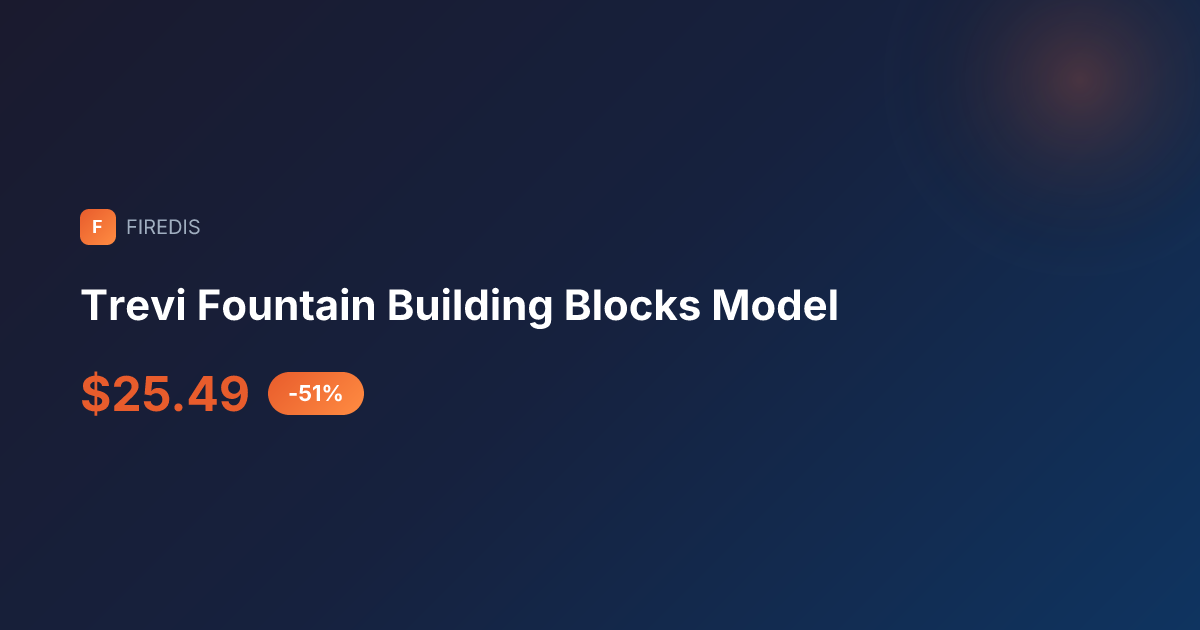 Trevi Boost Models Trevi Fountain Building Blocks Model | FIREDIS